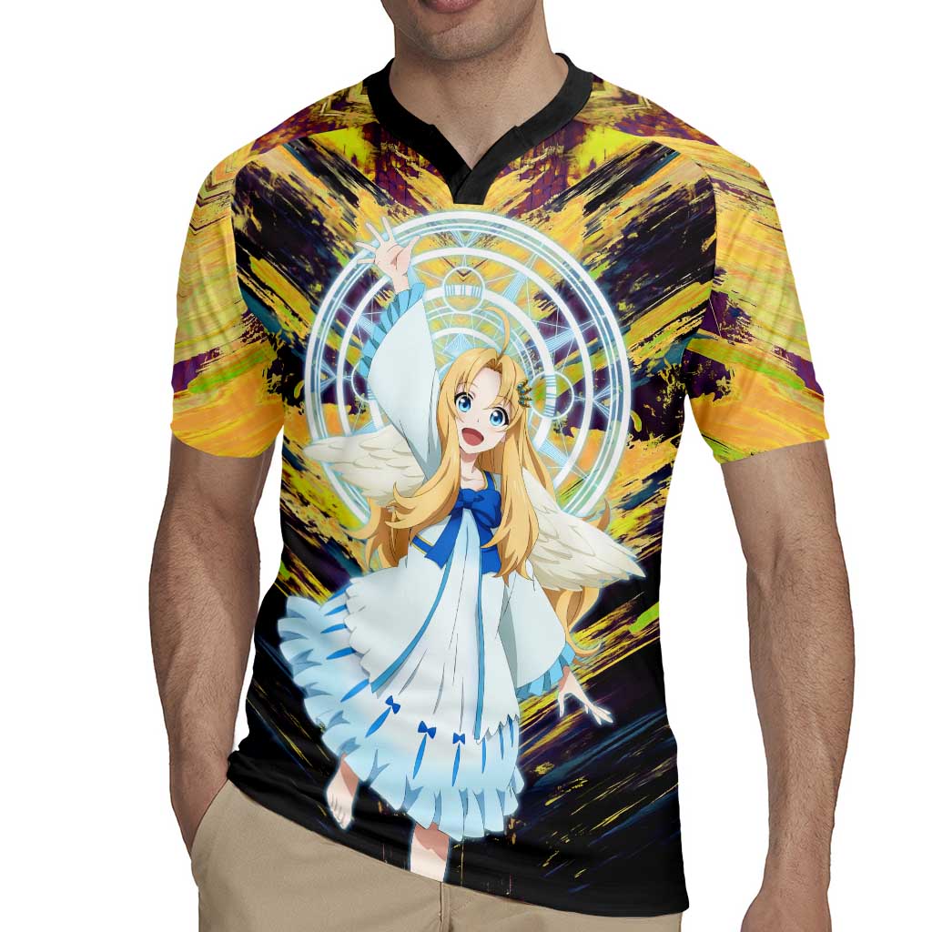 Filo The Rising of the Shield Hero Rugby Jersey with Magical Aura and Dual Form Design - The Mazicc