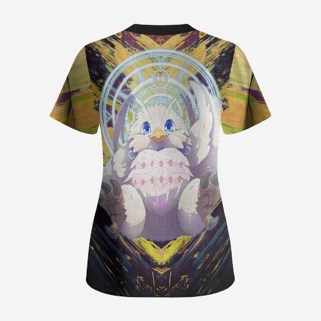 Filo The Rising of the Shield Hero Scrub Top with Magical Aura and Dual Form Design - The Mazicc