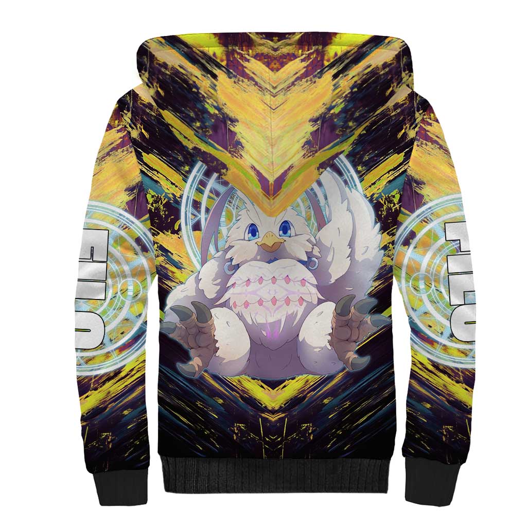 Filo The Rising of the Shield Hero Sherpa Hoodie with Magical Aura and Dual Form Design - The Mazicc