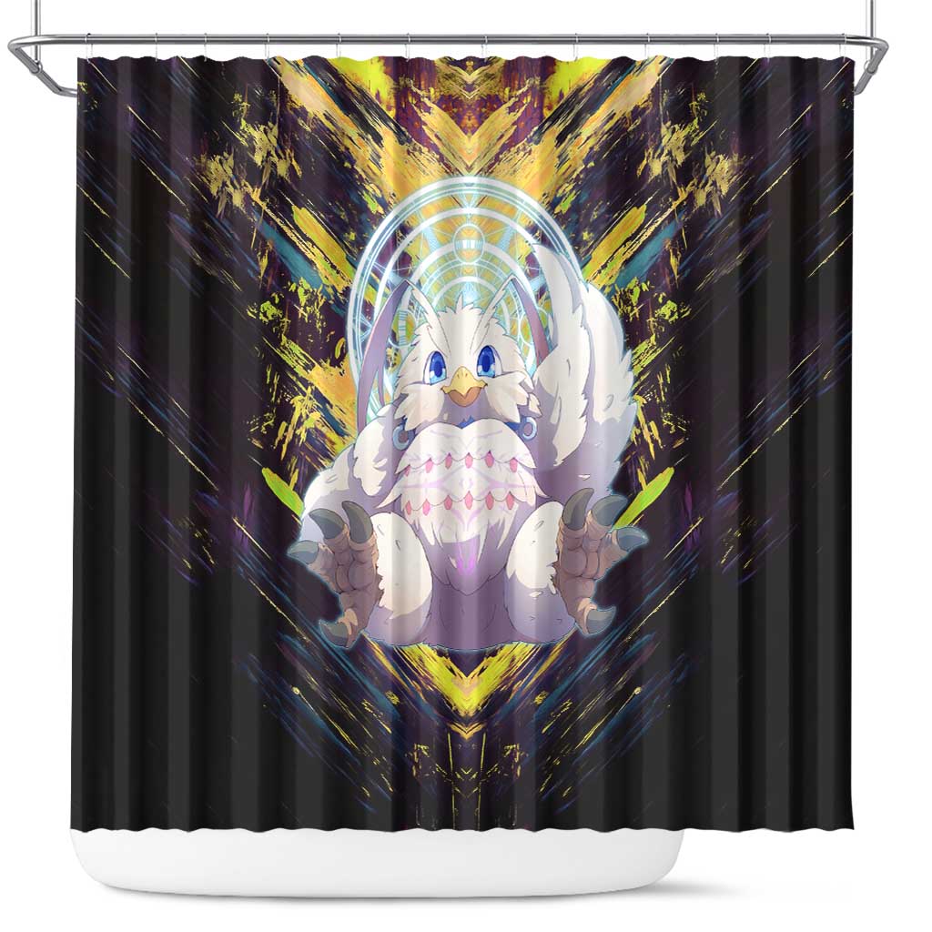Filo The Rising of the Shield Hero Shower Curtain with Magical Aura and Dual Form Design - The Mazicc