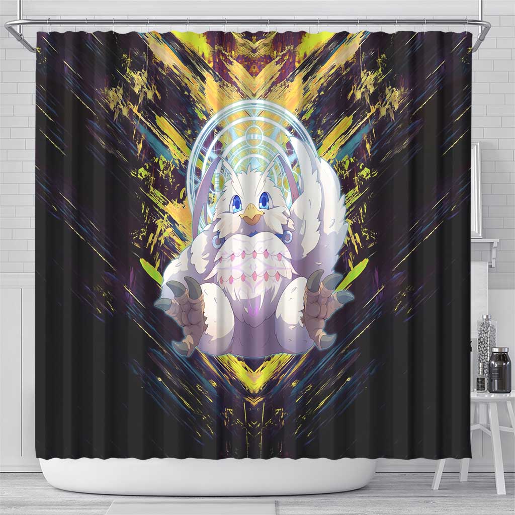 Filo The Rising of the Shield Hero Shower Curtain with Magical Aura and Dual Form Design - The Mazicc