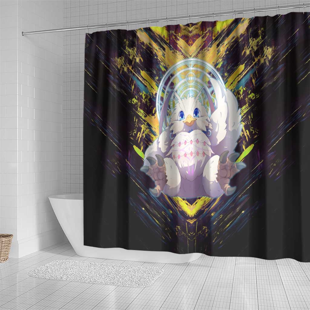 Filo The Rising of the Shield Hero Shower Curtain with Magical Aura and Dual Form Design - The Mazicc