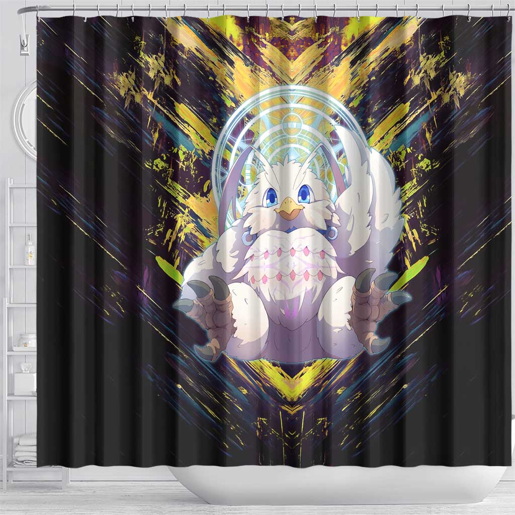 Filo The Rising of the Shield Hero Shower Curtain with Magical Aura and Dual Form Design - The Mazicc