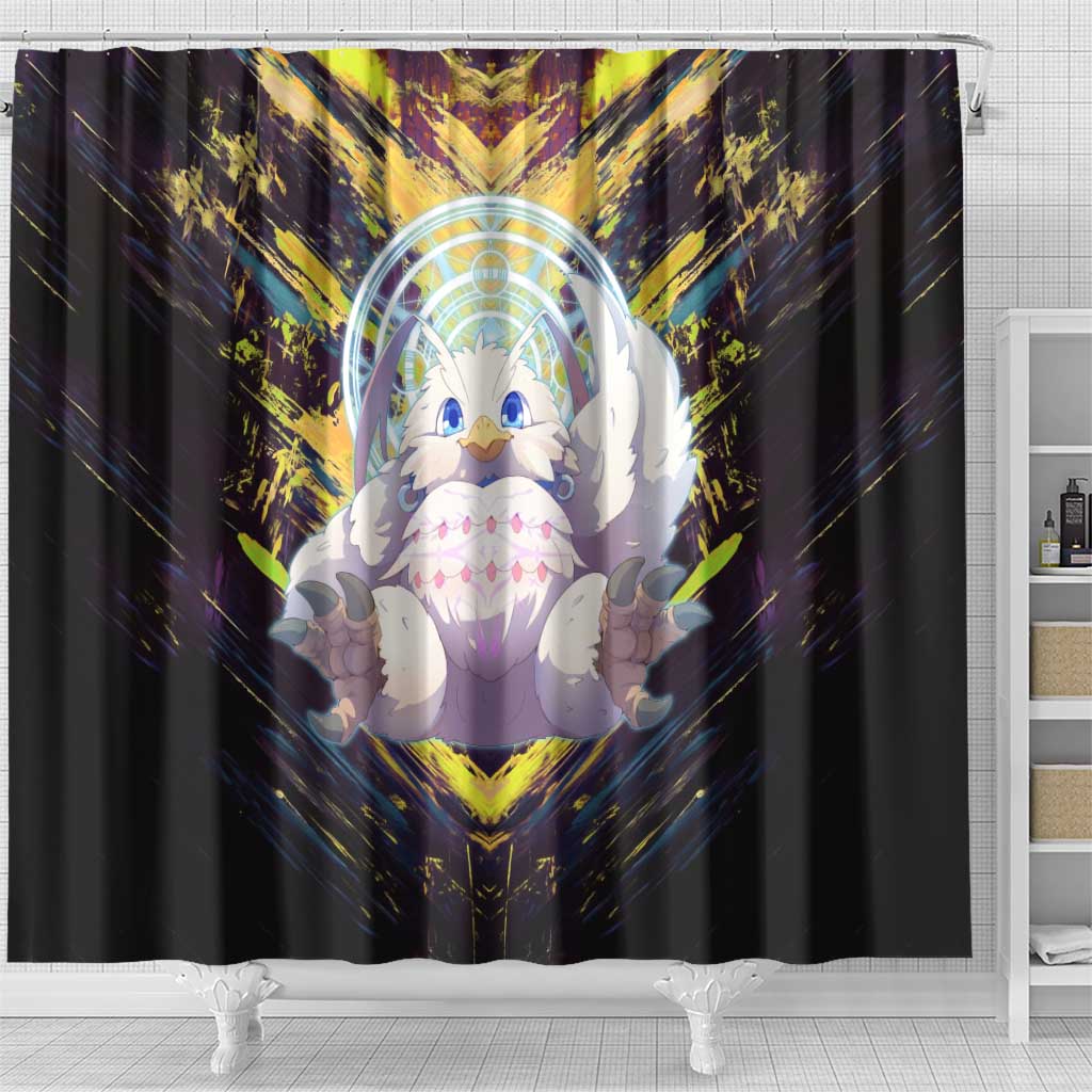 Filo The Rising of the Shield Hero Shower Curtain with Magical Aura and Dual Form Design - The Mazicc