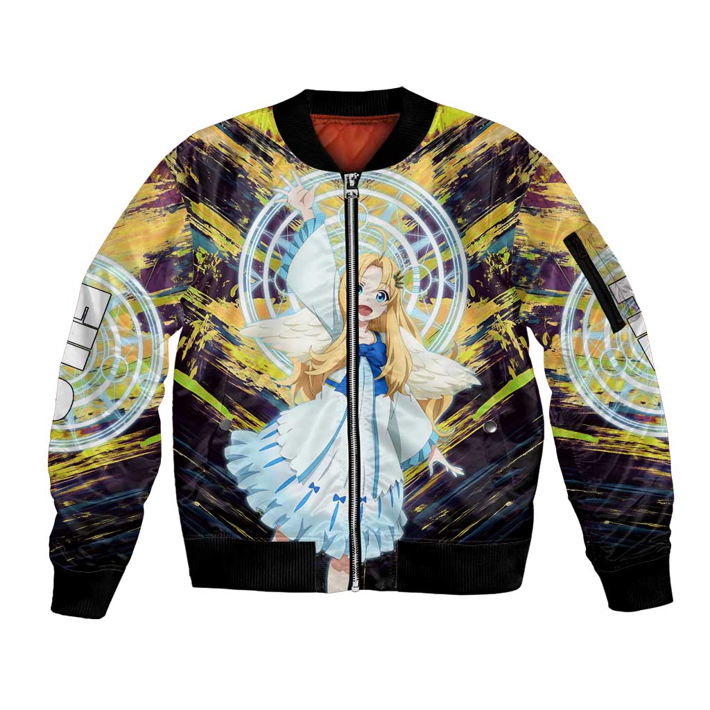 Filo The Rising of the Shield Hero Sleeve Zip Bomber Jacket with Magical Aura and Dual Form Design - The Mazicc