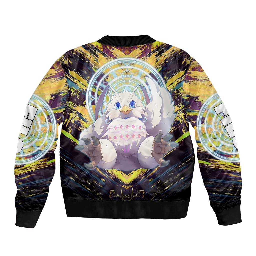 Filo The Rising of the Shield Hero Sleeve Zip Bomber Jacket with Magical Aura and Dual Form Design - The Mazicc