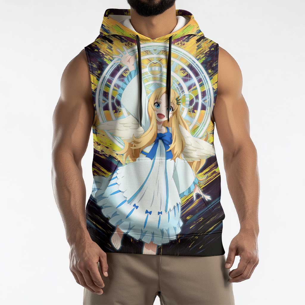 Filo The Rising of the Shield Hero Sleeveless Hoodie with Magical Aura and Dual Form Design - The Mazicc