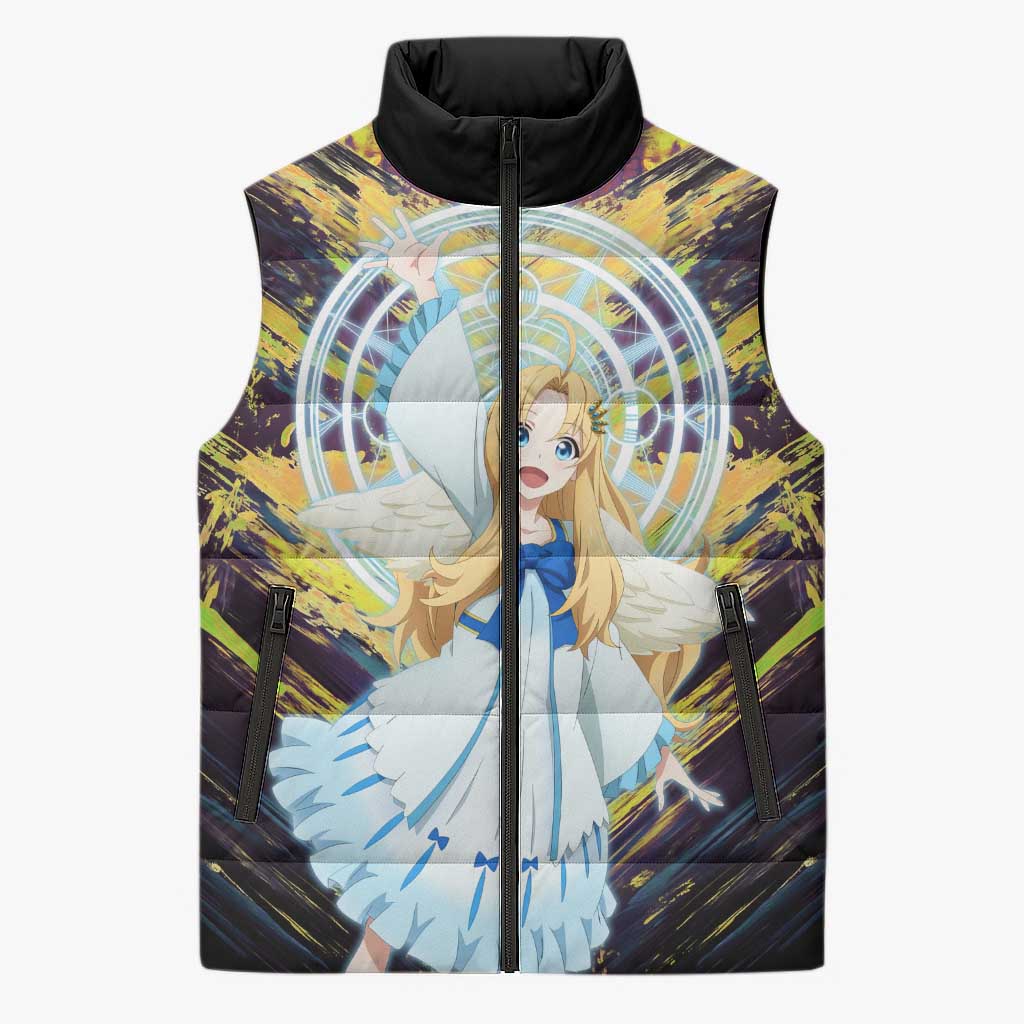 Filo The Rising of the Shield Hero Sleeveless Puffer Jacket with Magical Aura and Dual Form Design - The Mazicc