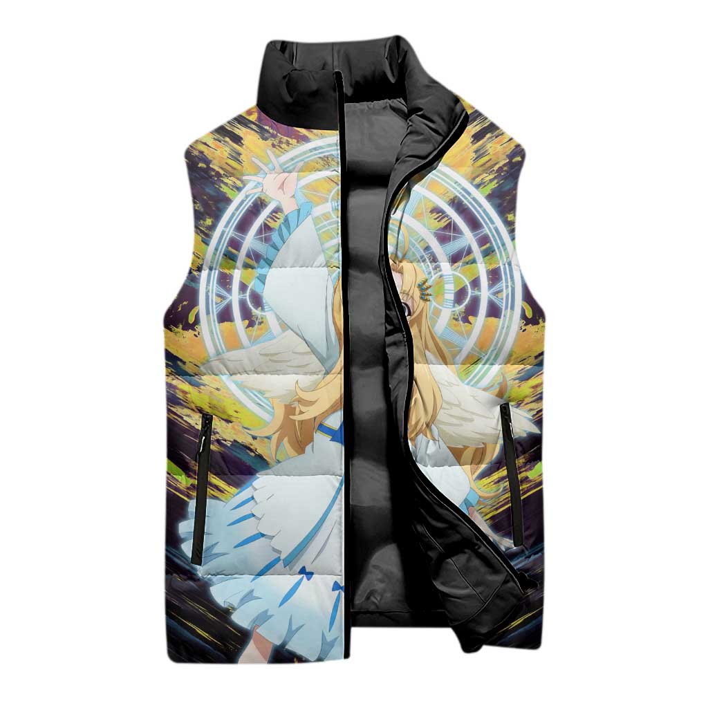 Filo The Rising of the Shield Hero Sleeveless Puffer Jacket with Magical Aura and Dual Form Design - The Mazicc