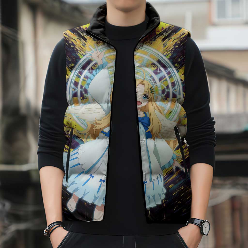 Filo The Rising of the Shield Hero Sleeveless Puffer Jacket with Magical Aura and Dual Form Design - The Mazicc