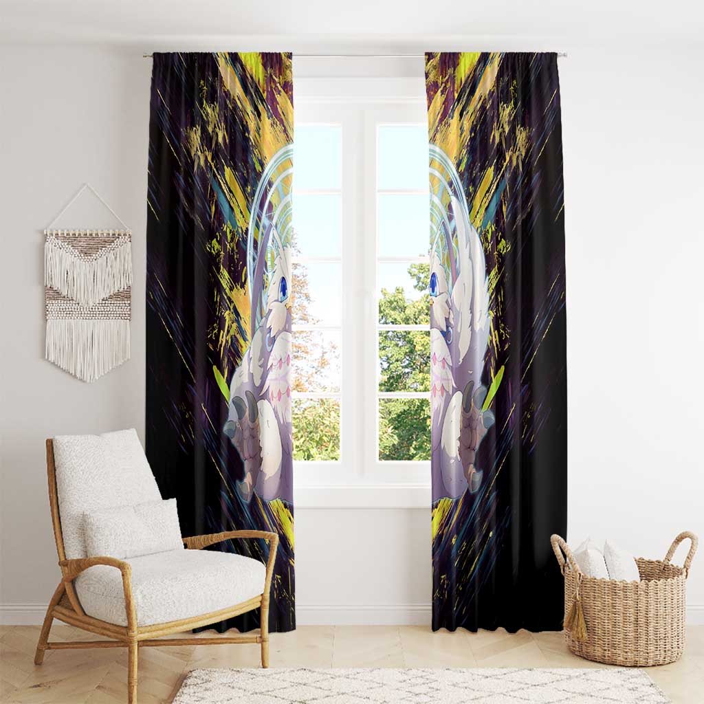 Filo The Rising of the Shield Hero Window Curtain with Magical Aura and Dual Form Design - The Mazicc