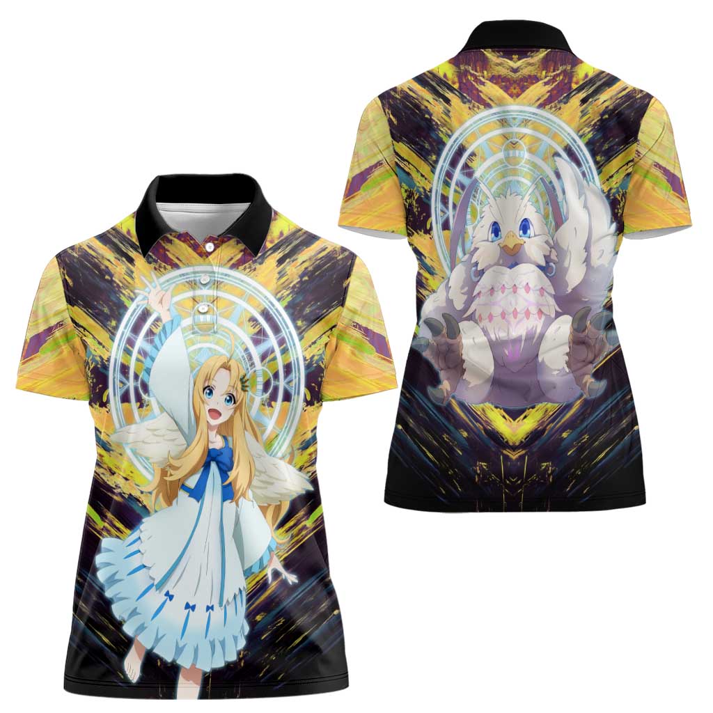 Filo The Rising of the Shield Hero Women Polo Shirt with Magical Aura and Dual Form Design - The Mazicc