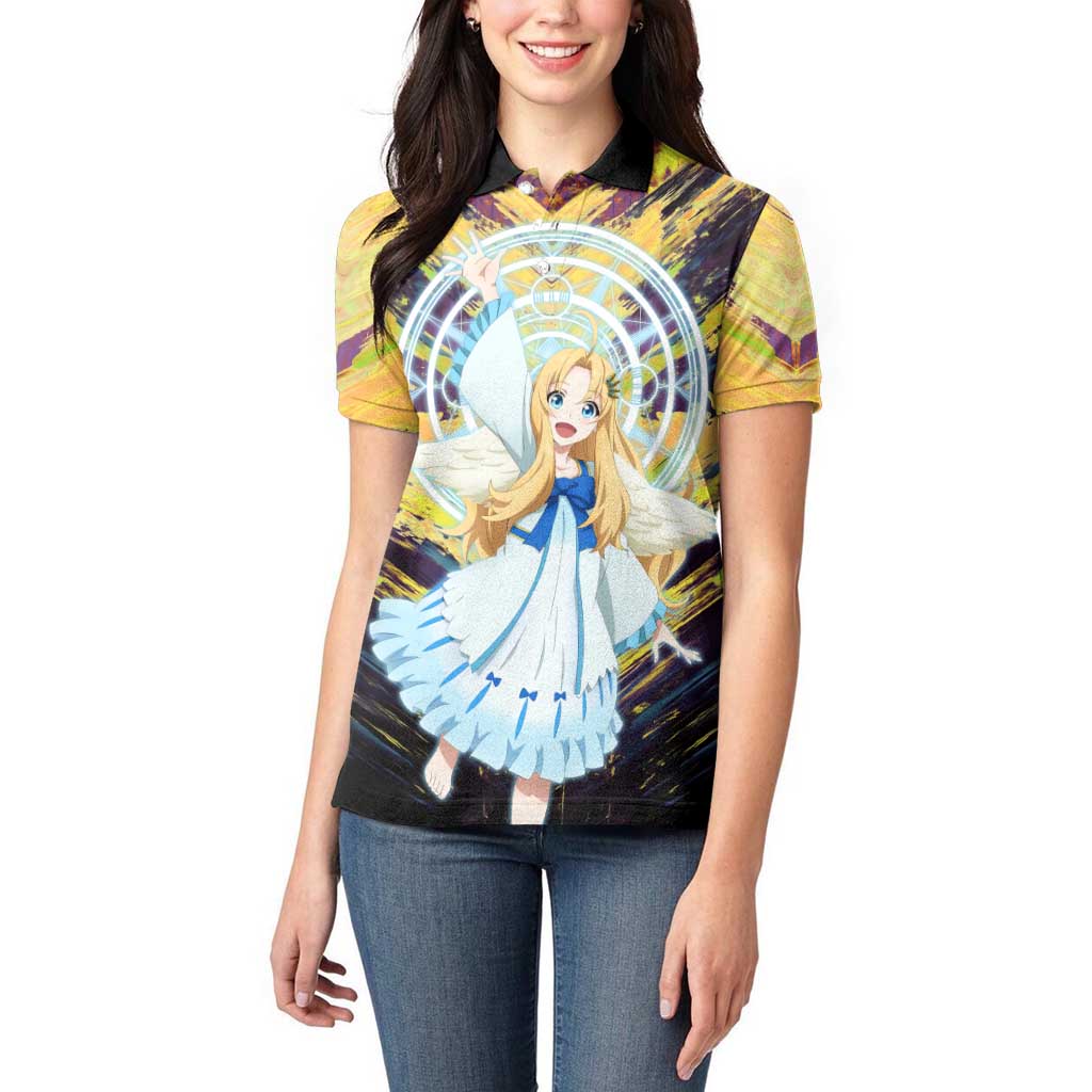 Filo The Rising of the Shield Hero Women Polo Shirt with Magical Aura and Dual Form Design - The Mazicc