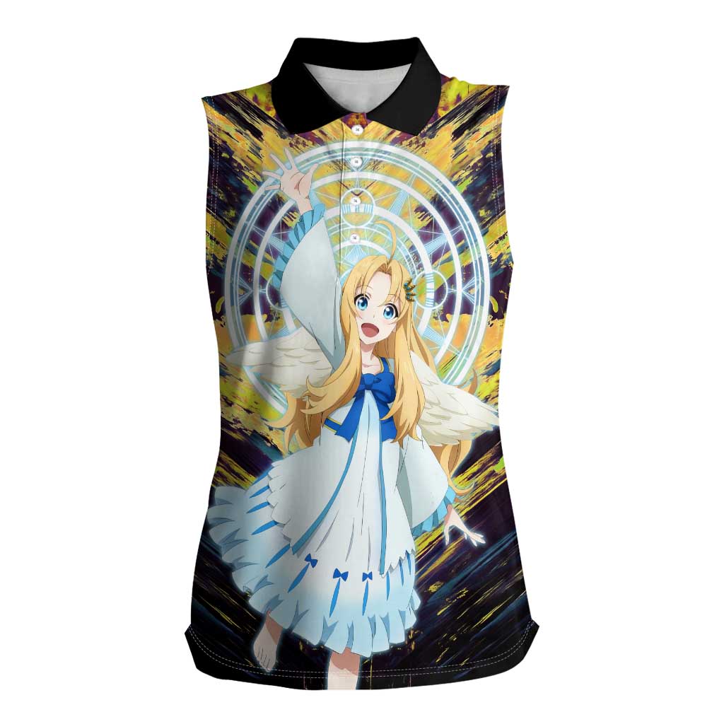 Filo The Rising of the Shield Hero Women Sleeveless Polo Shirt with Magical Aura and Dual Form Design - The Mazicc