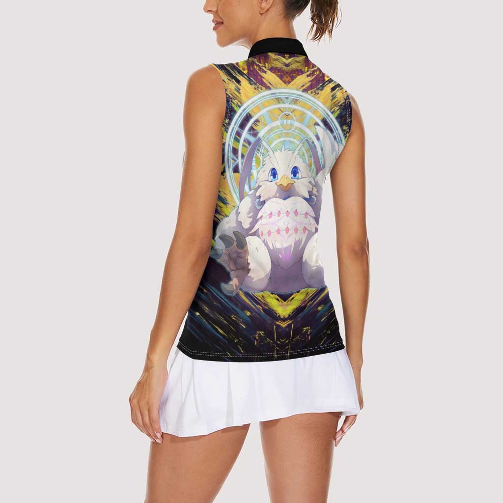 Filo The Rising of the Shield Hero Women Sleeveless Polo Shirt with Magical Aura and Dual Form Design - The Mazicc