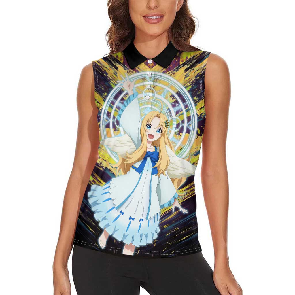 Filo The Rising of the Shield Hero Women Sleeveless Polo Shirt with Magical Aura and Dual Form Design - The Mazicc