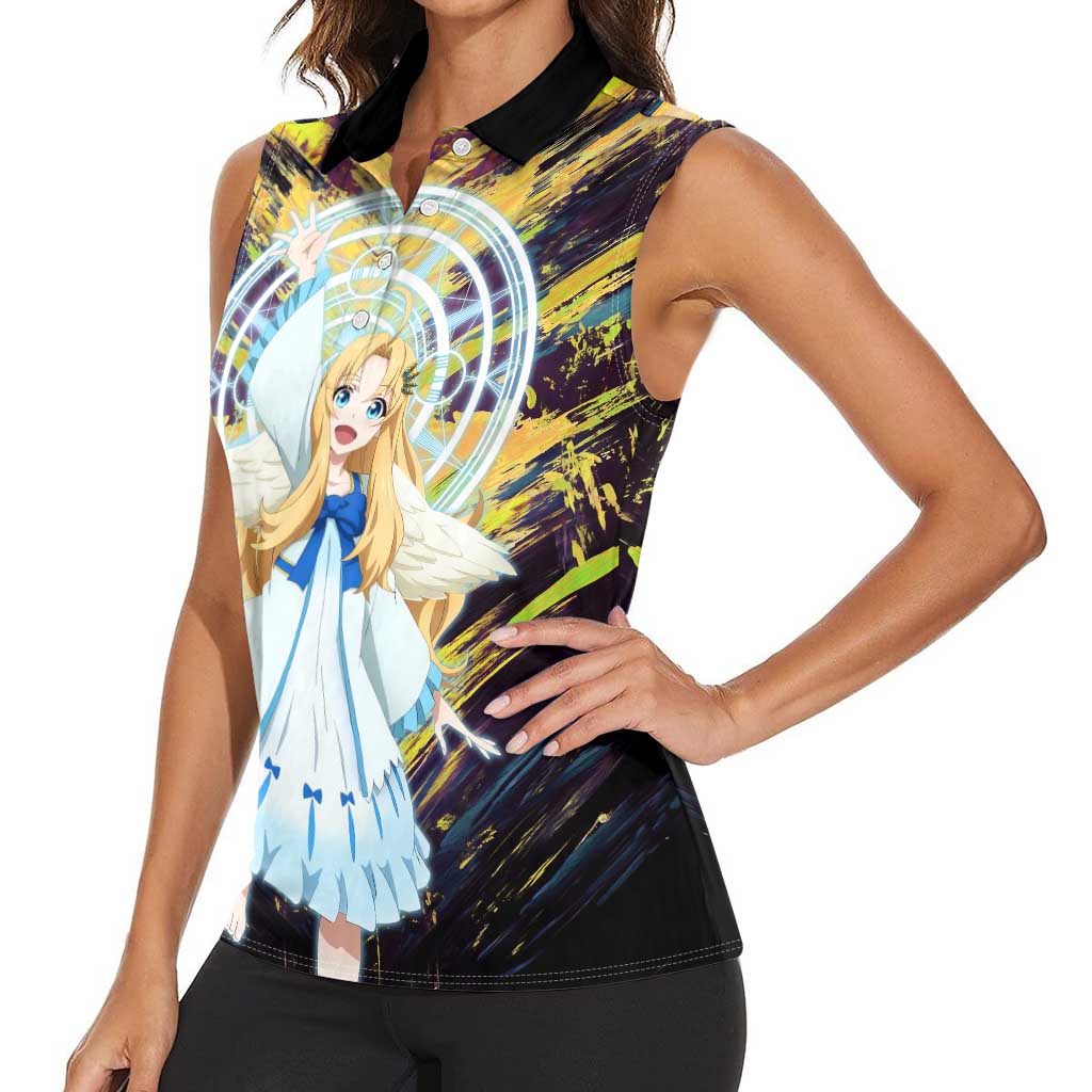 Filo The Rising of the Shield Hero Women Sleeveless Polo Shirt with Magical Aura and Dual Form Design - The Mazicc