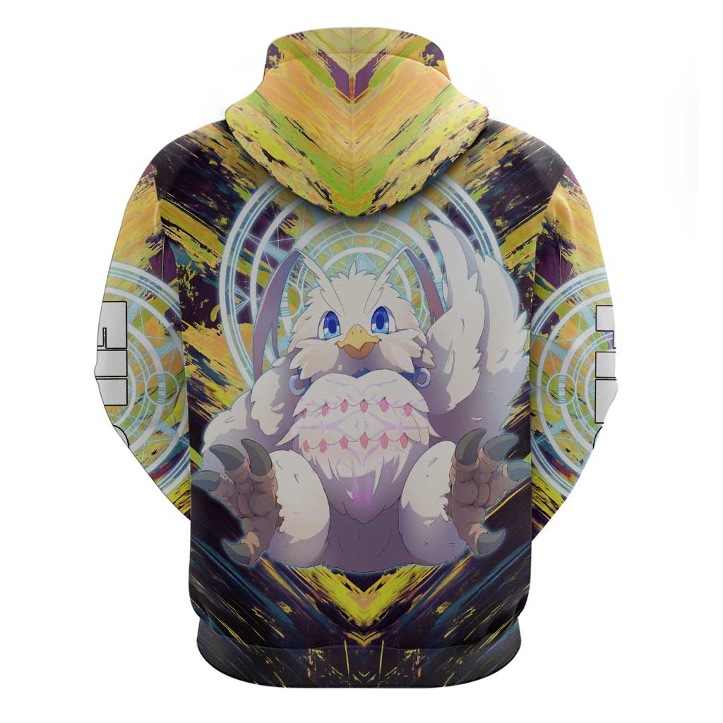 Filo The Rising of the Shield Hero Zip Hoodie with Magical Aura and Dual Form Design - The Mazicc