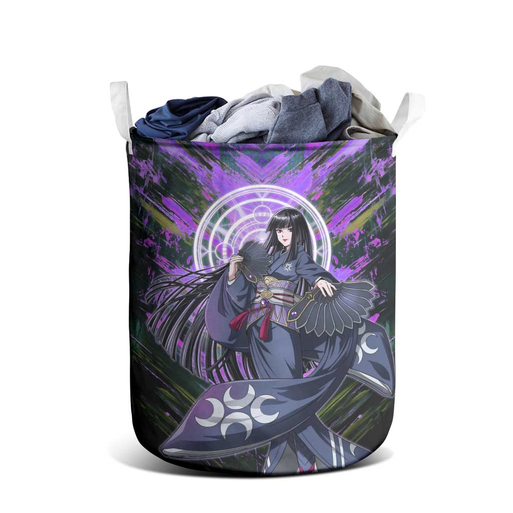 Glass The Rising of the Shield Hero Laundry Basket with Elegant Battle Kimono and Spirit Energy Circle Design - The Mazicc
