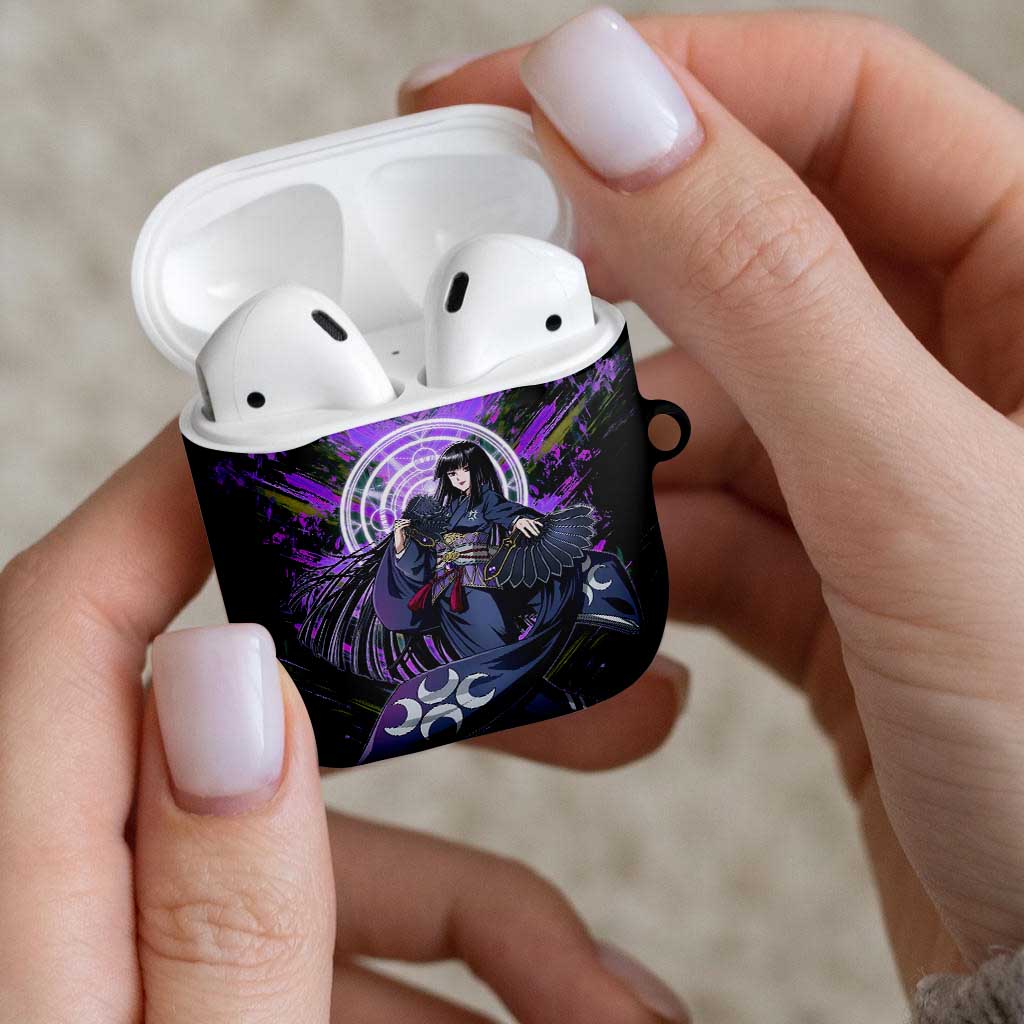 Glass The Rising of the Shield Hero AirPods Case with Elegant Battle Kimono and Spirit Energy Circle Design - The Mazicc
