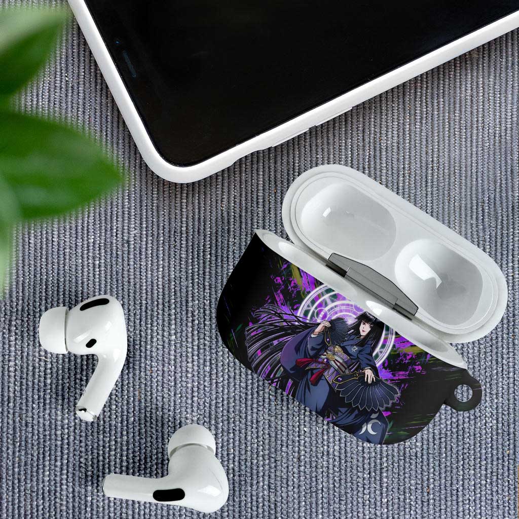 Glass The Rising of the Shield Hero AirPods Case with Elegant Battle Kimono and Spirit Energy Circle Design - The Mazicc