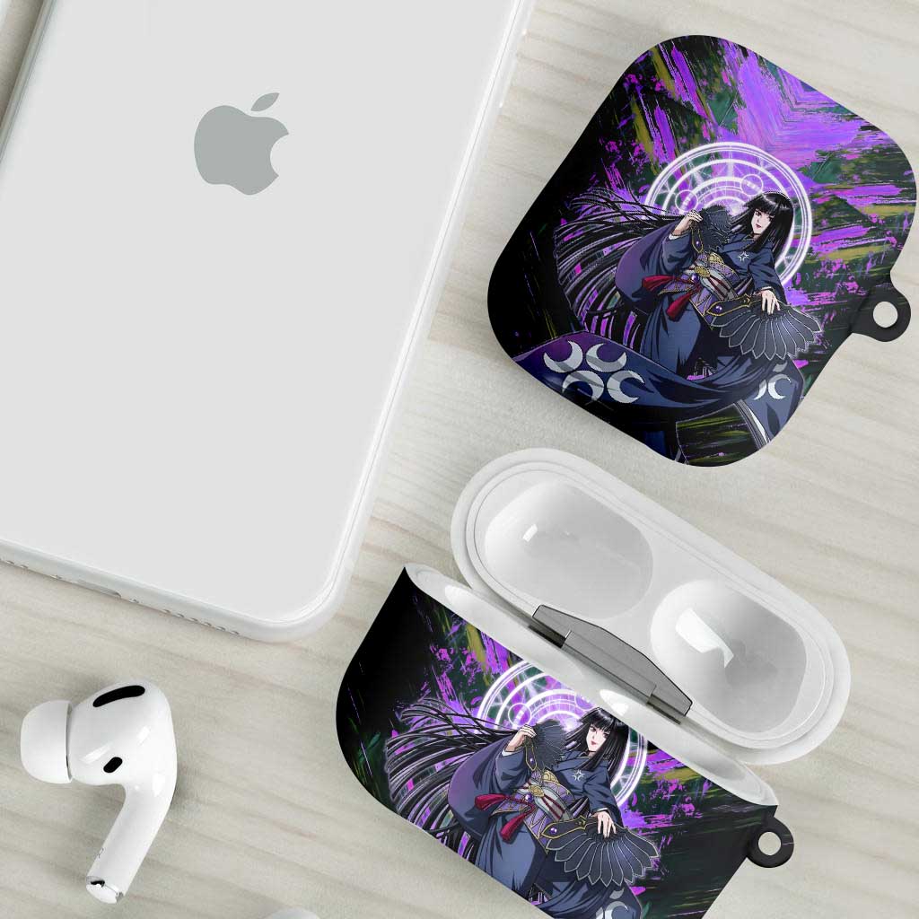 Glass The Rising of the Shield Hero AirPods Case with Elegant Battle Kimono and Spirit Energy Circle Design - The Mazicc