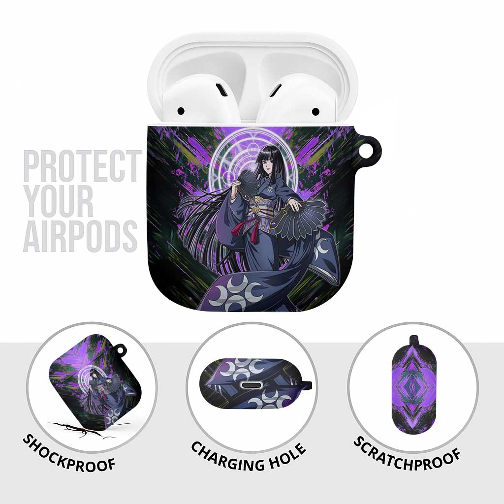 Glass The Rising of the Shield Hero AirPods Case with Elegant Battle Kimono and Spirit Energy Circle Design - The Mazicc