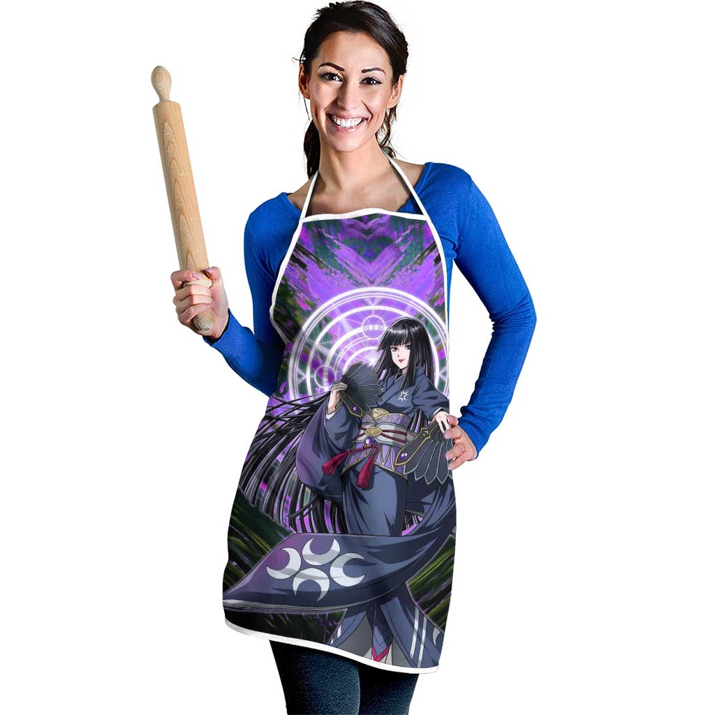 Glass The Rising of the Shield Hero Apron with Elegant Battle Kimono and Spirit Energy Circle Design - The Mazicc