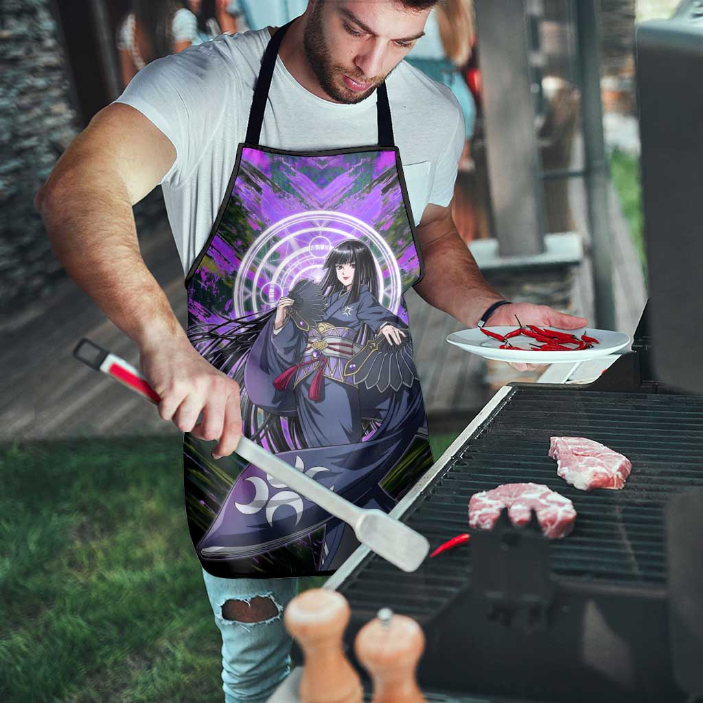 Glass The Rising of the Shield Hero Apron with Elegant Battle Kimono and Spirit Energy Circle Design - The Mazicc