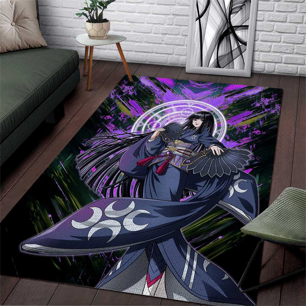 Glass The Rising of the Shield Hero Area Rug with Elegant Battle Kimono and Spirit Energy Circle Design - The Mazicc