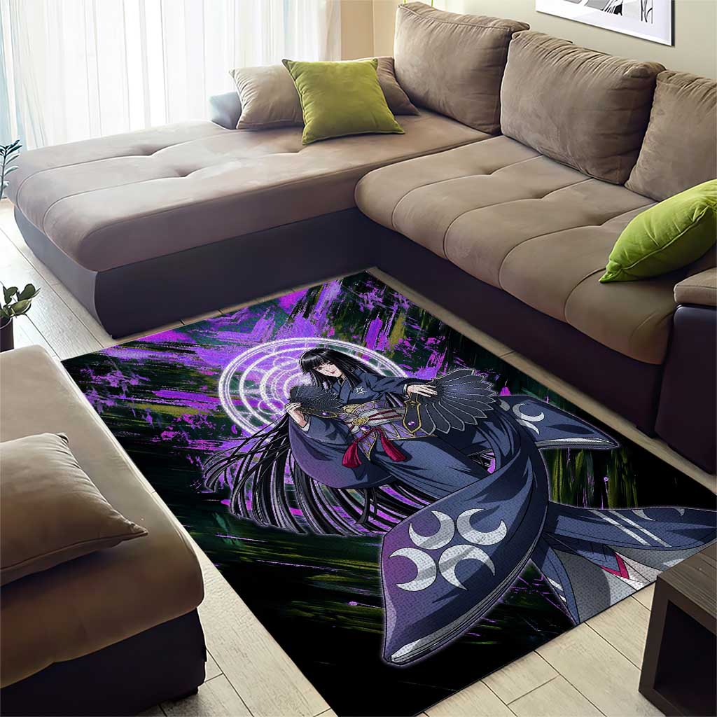 Glass The Rising of the Shield Hero Area Rug with Elegant Battle Kimono and Spirit Energy Circle Design - The Mazicc