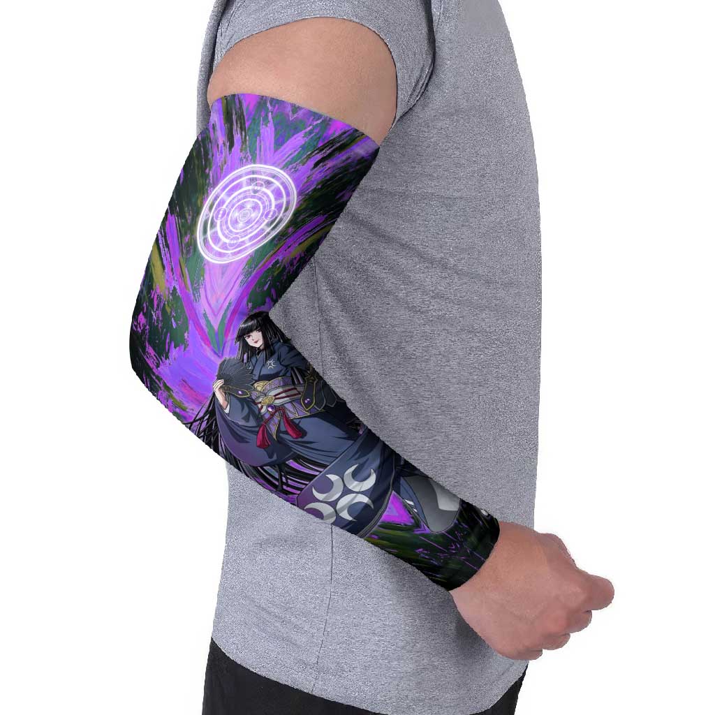 Glass The Rising of the Shield Hero Arm Sleeves with Elegant Battle Kimono and Spirit Energy Circle Design - The Mazicc