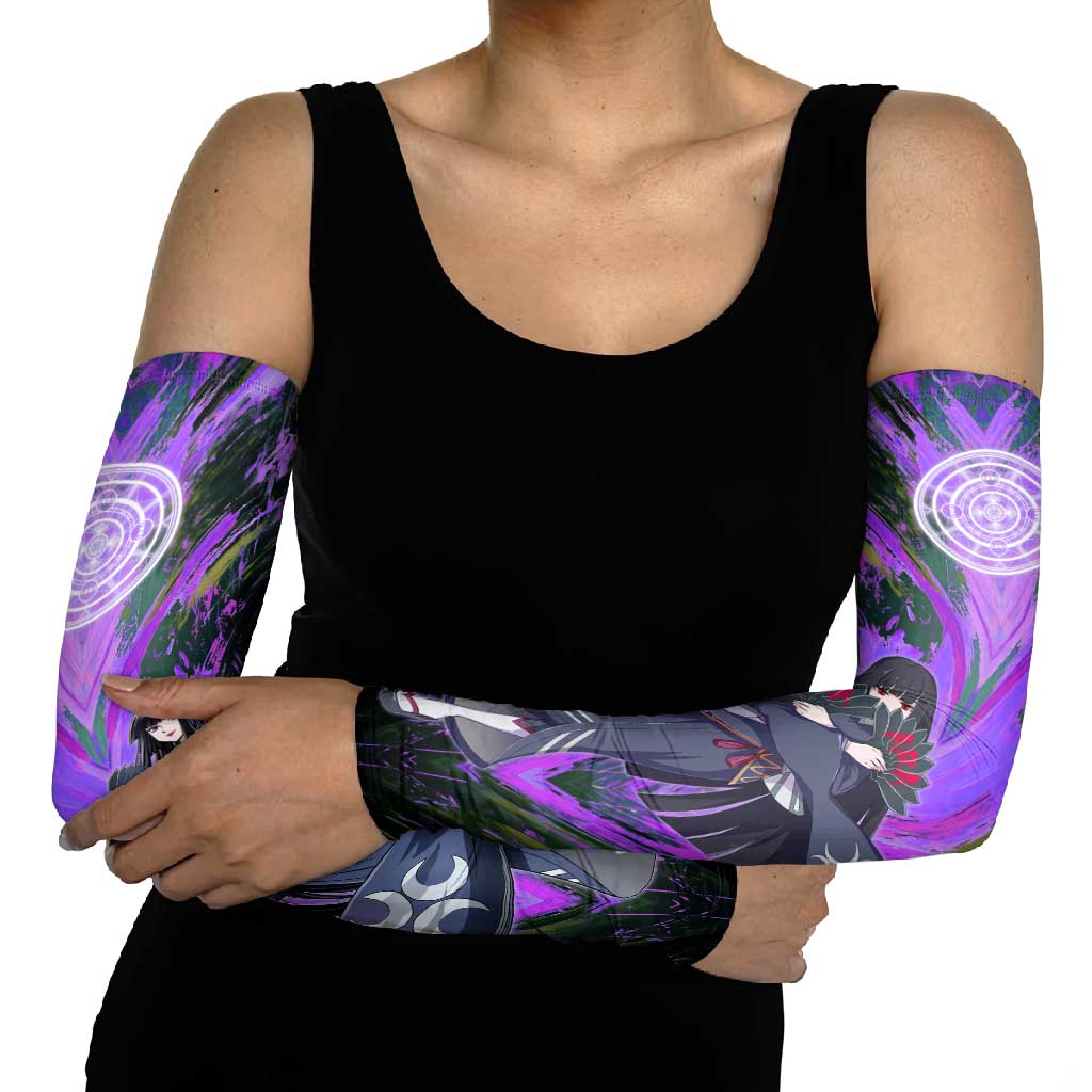 Glass The Rising of the Shield Hero Arm Sleeves with Elegant Battle Kimono and Spirit Energy Circle Design - The Mazicc