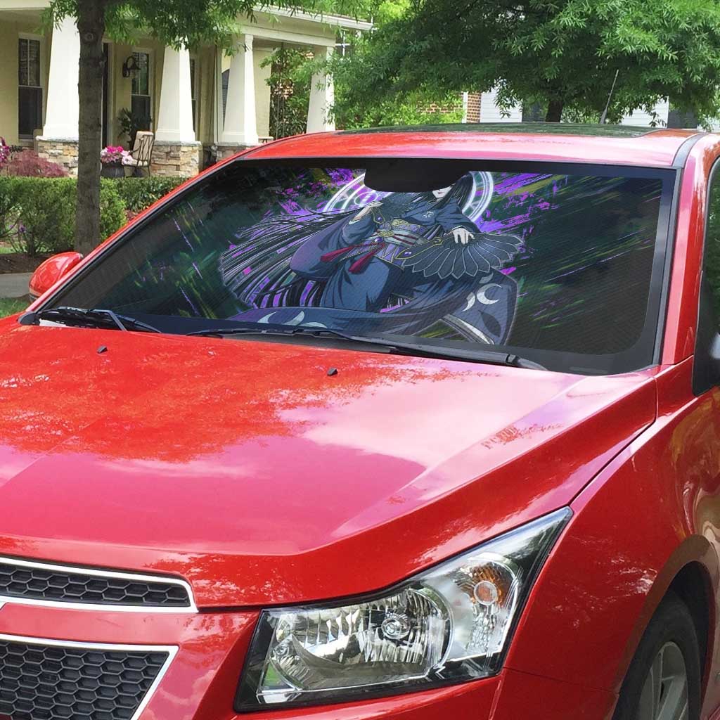Glass The Rising of the Shield Hero Auto Sun Shade with Elegant Battle Kimono and Spirit Energy Circle Design - The Mazicc
