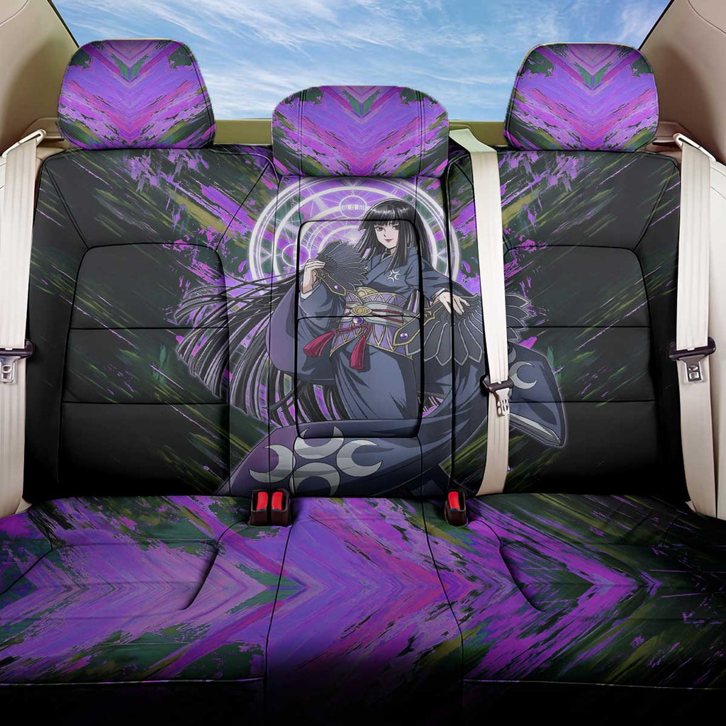Glass The Rising of the Shield Hero Back Car Seat Cover with Elegant Battle Kimono and Spirit Energy Circle Design - The Mazicc