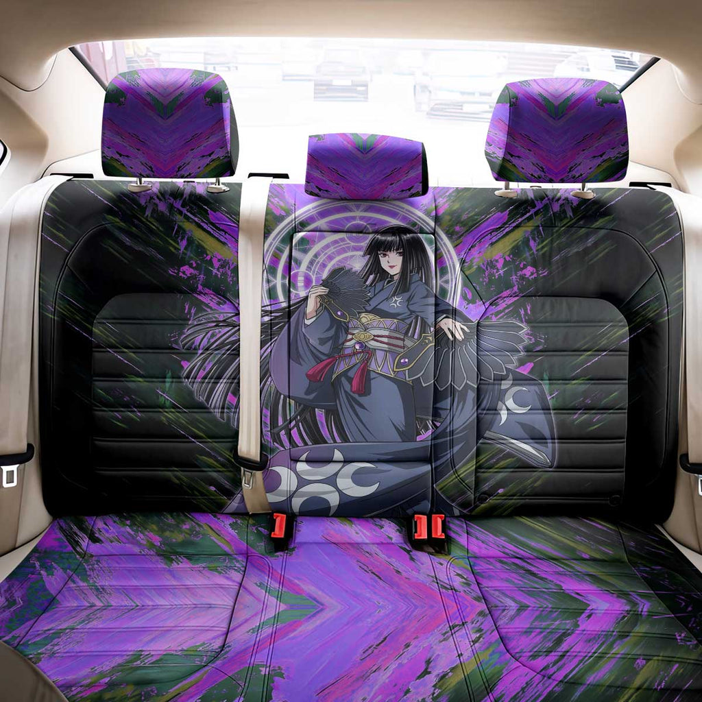 Glass The Rising of the Shield Hero Back Car Seat Cover with Elegant Battle Kimono and Spirit Energy Circle Design - The Mazicc