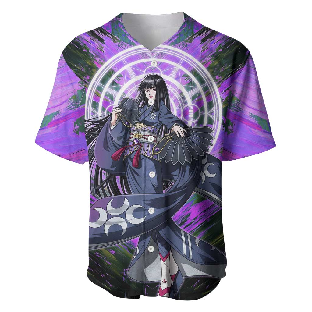 Glass The Rising of the Shield Hero Baseball Jersey with Elegant Battle Kimono and Spirit Energy Circle Design - The Mazicc