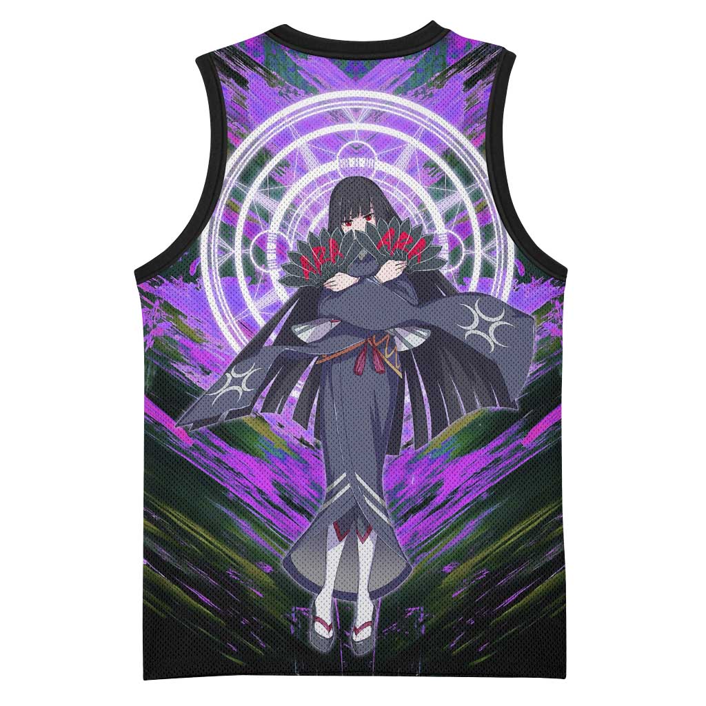 Glass The Rising of the Shield Hero Basketball Jersey with Elegant Battle Kimono and Spirit Energy Circle Design - The Mazicc