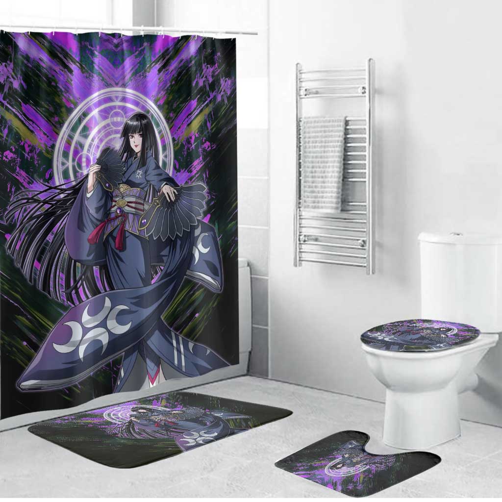 Glass The Rising of the Shield Hero Bathroom Set with Elegant Battle Kimono and Spirit Energy Circle Design - The Mazicc