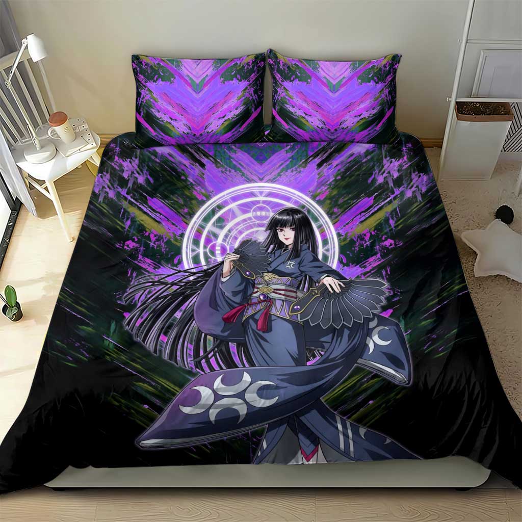 Glass The Rising of the Shield Hero Bedding Set with Elegant Battle Kimono and Spirit Energy Circle Design - The Mazicc