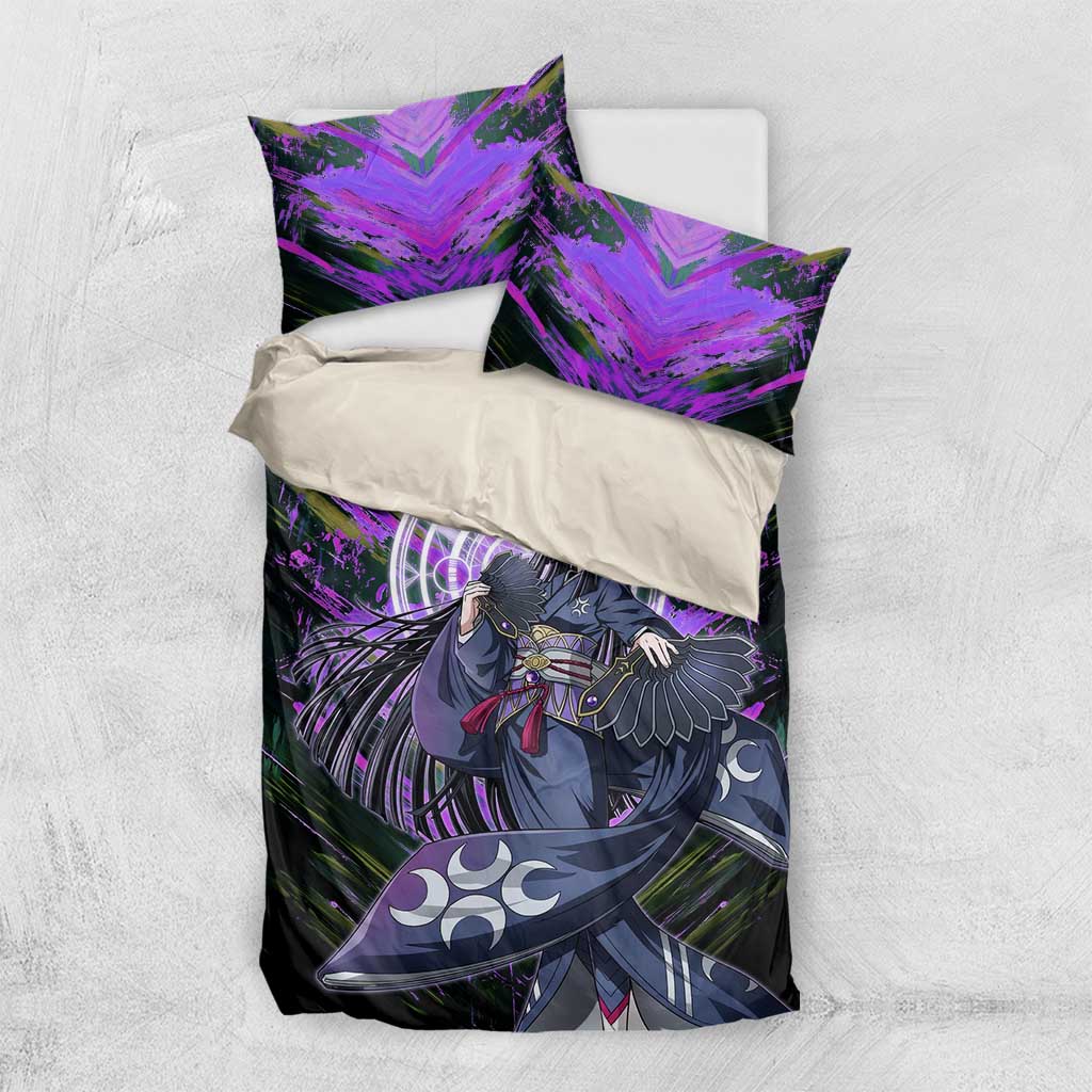 Glass The Rising of the Shield Hero Bedding Set with Elegant Battle Kimono and Spirit Energy Circle Design - The Mazicc