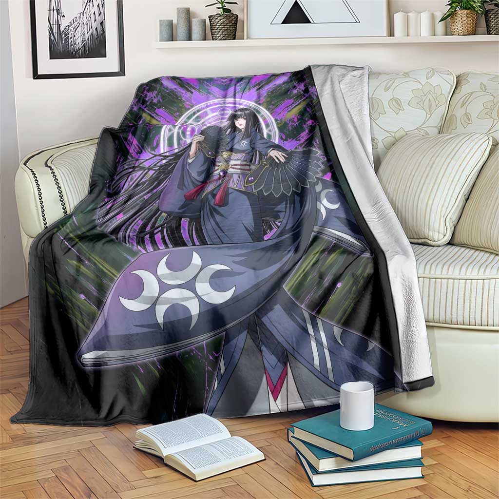 Glass The Rising of the Shield Hero Blanket with Elegant Battle Kimono and Spirit Energy Circle Design - The Mazicc