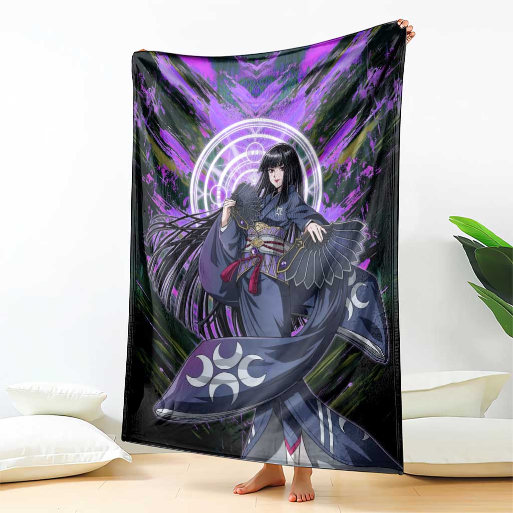 Glass The Rising of the Shield Hero Blanket with Elegant Battle Kimono and Spirit Energy Circle Design - The Mazicc