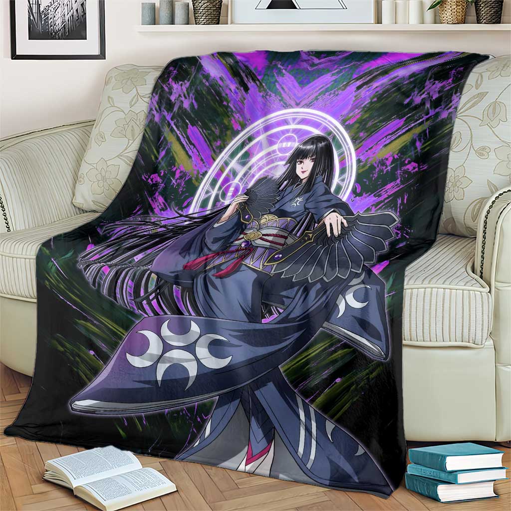 Glass The Rising of the Shield Hero Blanket with Elegant Battle Kimono and Spirit Energy Circle Design - The Mazicc