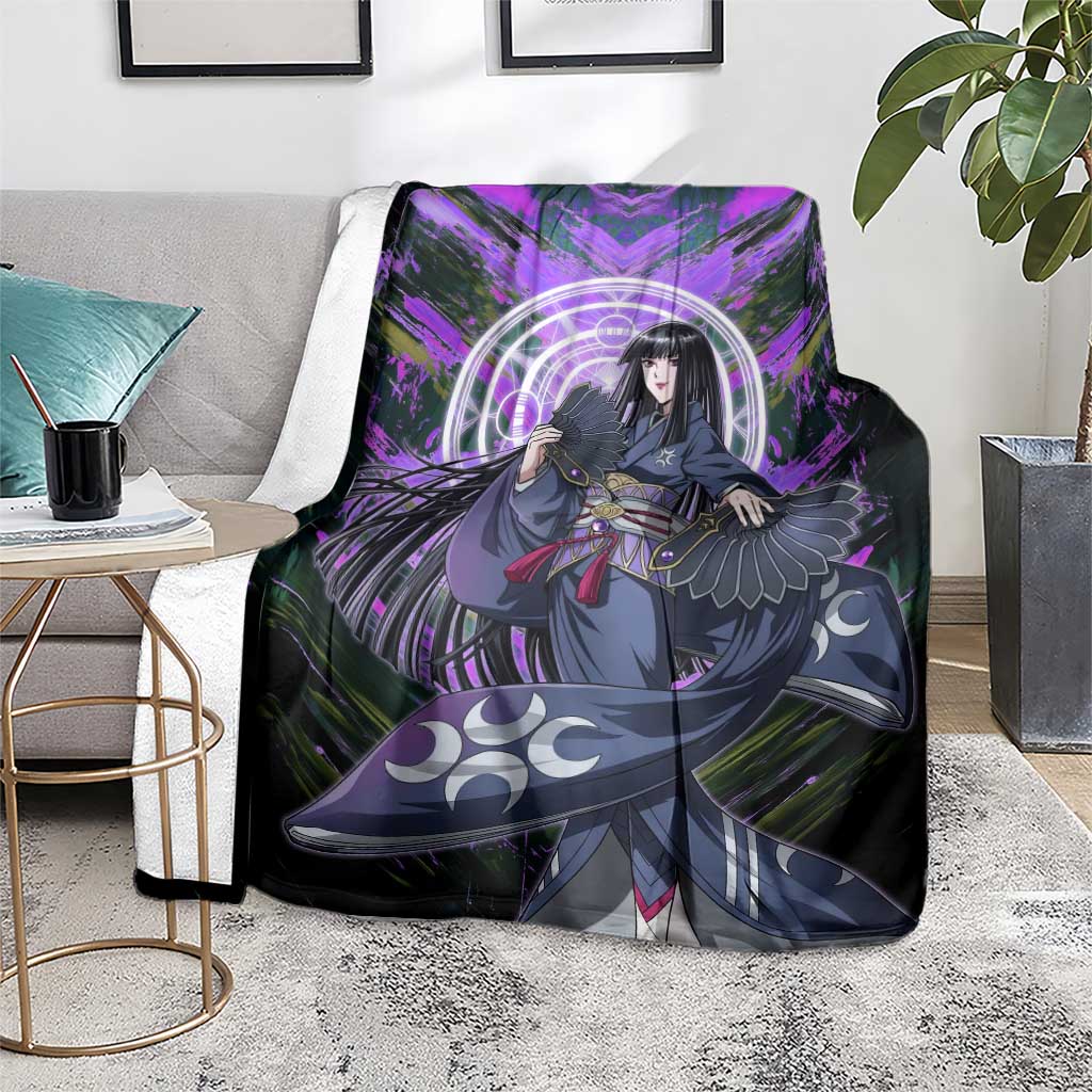 Glass The Rising of the Shield Hero Blanket with Elegant Battle Kimono and Spirit Energy Circle Design - The Mazicc