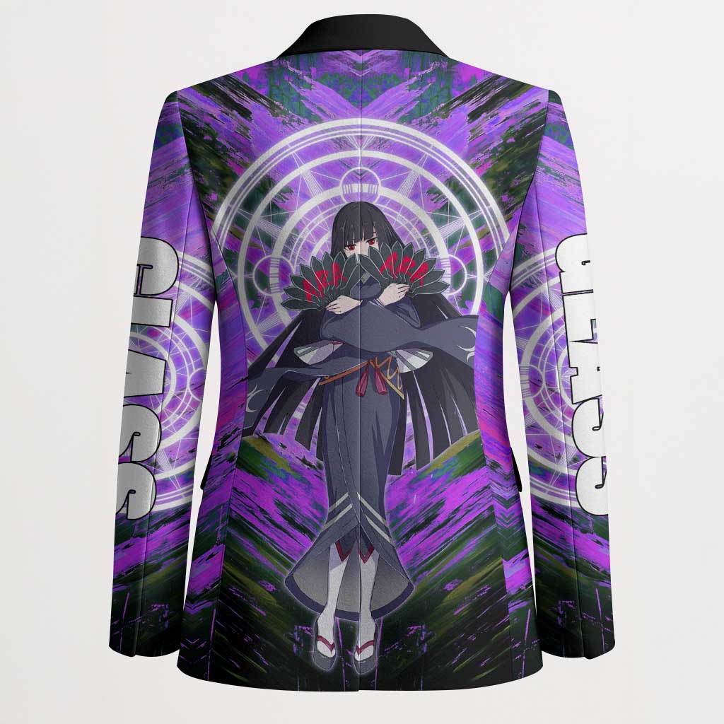 Glass The Rising of the Shield Hero Blazer with Elegant Battle Kimono and Spirit Energy Circle Design - The Mazicc