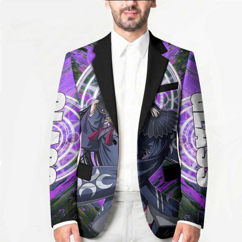 Glass The Rising of the Shield Hero Blazer with Elegant Battle Kimono and Spirit Energy Circle Design - The Mazicc