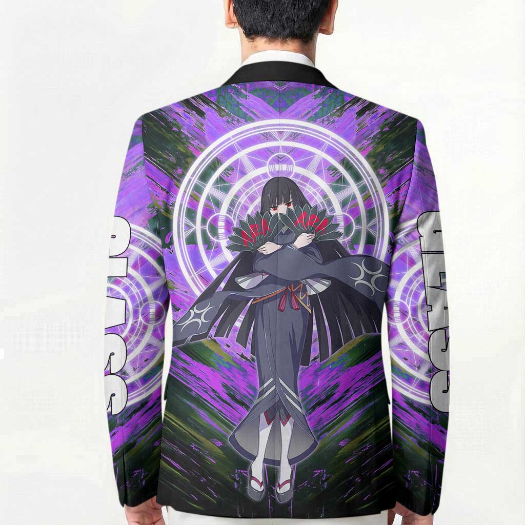 Glass The Rising of the Shield Hero Blazer with Elegant Battle Kimono and Spirit Energy Circle Design - The Mazicc