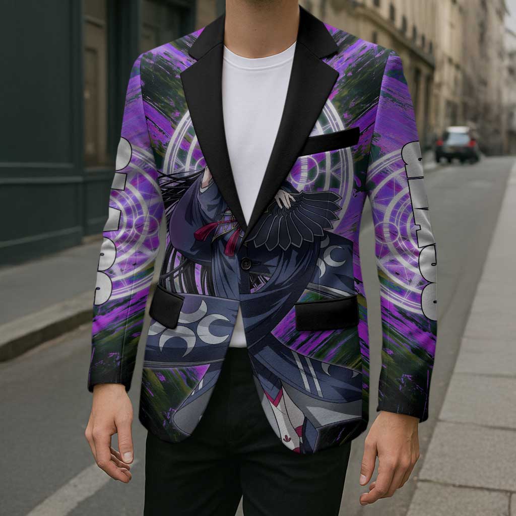 Glass The Rising of the Shield Hero Blazer with Elegant Battle Kimono and Spirit Energy Circle Design - The Mazicc