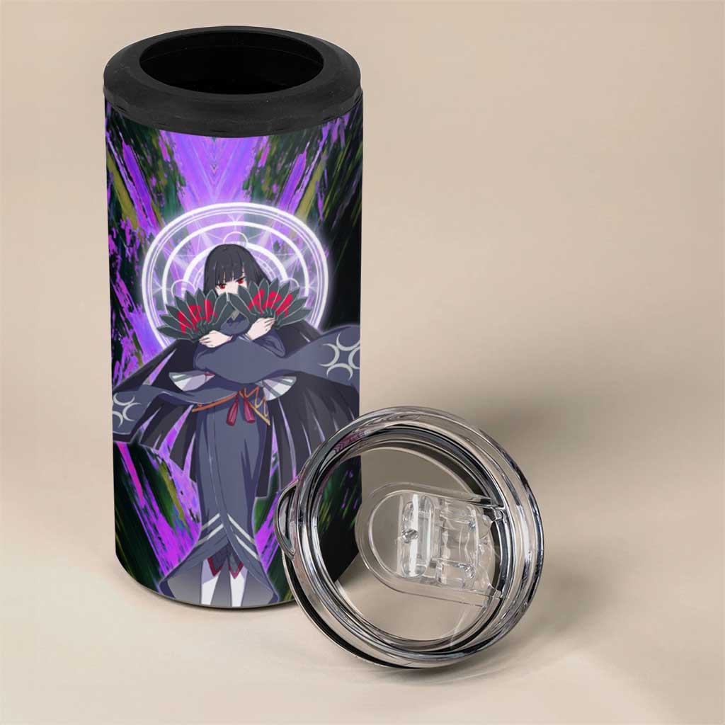 Glass The Rising of the Shield Hero 4 in 1 Can Cooler Tumbler with Elegant Battle Kimono and Spirit Energy Circle Design - The Mazicc